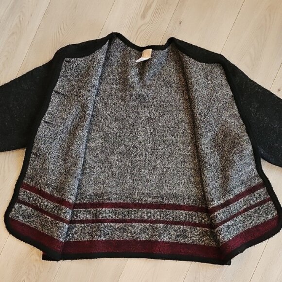 Vintage Cleo Nordic Wool Neuteral Cardigan Sweater Large - Picture 7 of 14